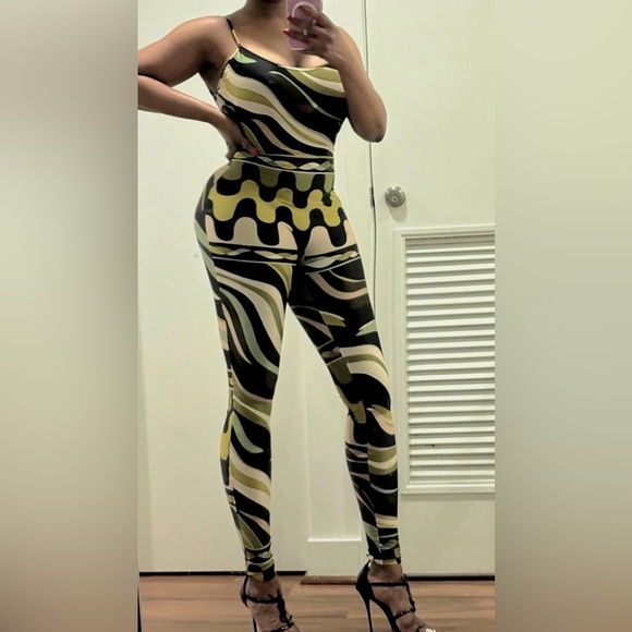 Emilio Pucci Multicolor Abstract Jumpsuit - Picture 1 of 7